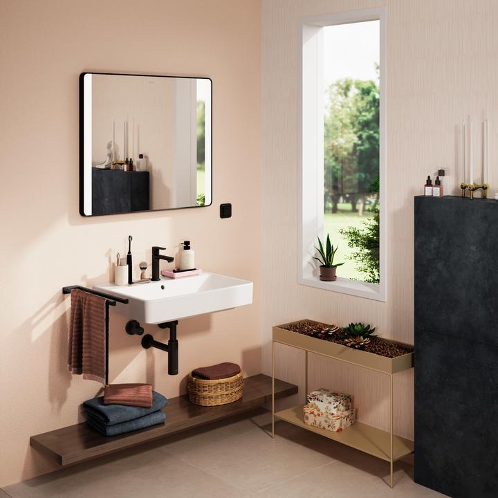 Produktbild hansgrohe Xanuia Q Waschtisch, 1 Hahnloch, mit Überlauf, 650x480mm, weiss (480 mm, 650 mm)