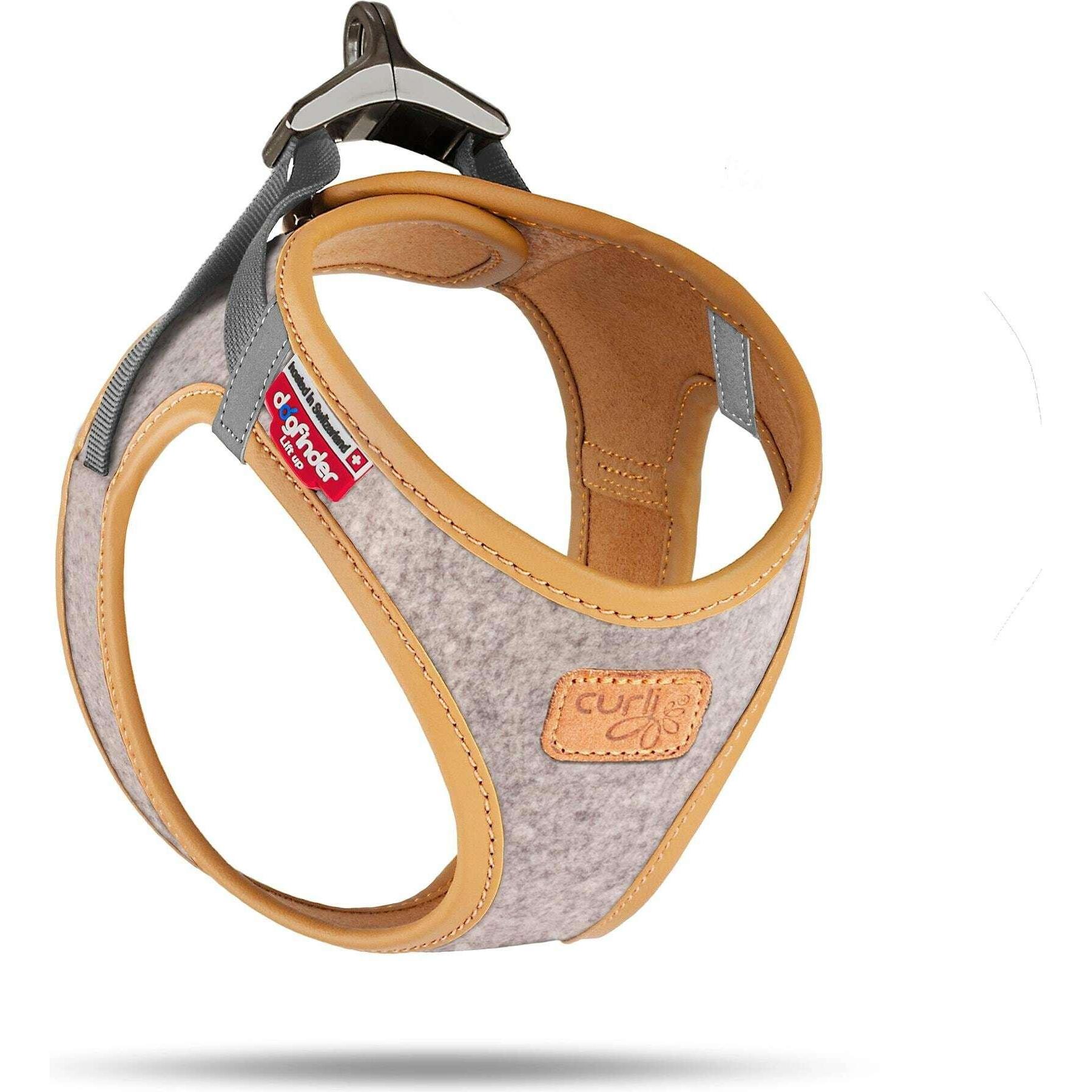 Curli Vest Hundegeschirr Alpine Clasp hellgrau S (S, Hund, Allgemein), Halsband + Leine