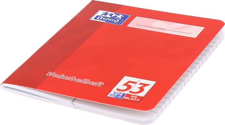 Produktbild Oxford Vokabelheft (A6, Liniert, Harter Einband)