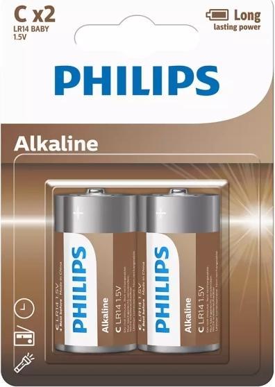 Produktbild Philips ALKALINE PILA C LR14 BLISTER*2 (2 Stk., R14)