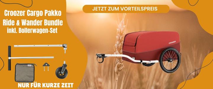 Actual product image Croozer Cargo Pakko Ride & Wander Bundle Lava Red