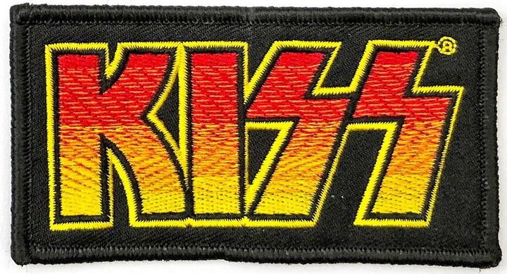 Actual product image KISS Classic Logo Standard Iron On Patch (5 x 10 cm)