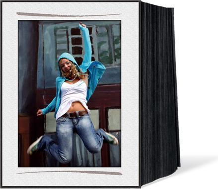 Produktbild Daiber 1x125 Endlospassepartouts 13x18 Leinen Pinselstrich (13 x 18 cm)