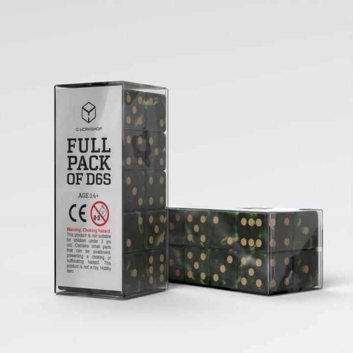 Actual product image Q Workshop Würfel Set Full Pack D6 Grün (20)