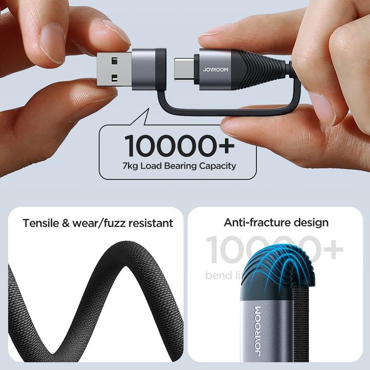 Produktbild Joyroom 4 in 1 Kabel (1.20 m, USB 3.0, 60 W)