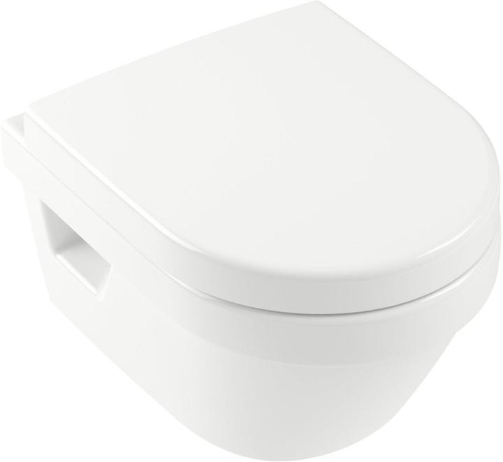 Image du produit Villeroy & Boch V&B Combi-Pack ARCHITECTURA m WWC ti. DF bord de chasse et siège WC blanc C+