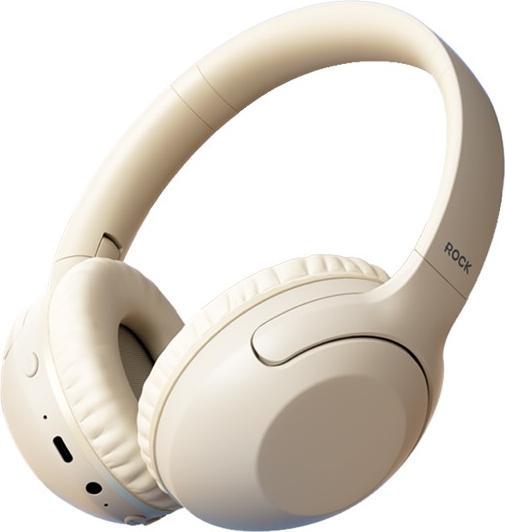 Image du produit Rock - O3 ANC Wireless Headphones RAU0773 - Bluetooth-Kopfhörer, Beige (ANC, 15 h, Sans fil)