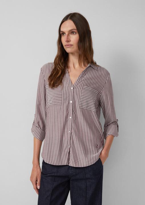 Produktbild S.Oliver Bluse Streifenbluse mit aufgesetzten Taschen (46)