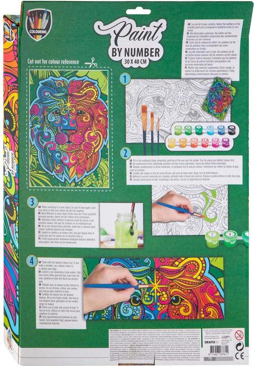 Produktbild Grafix Malen nach Zahlen- Löwe