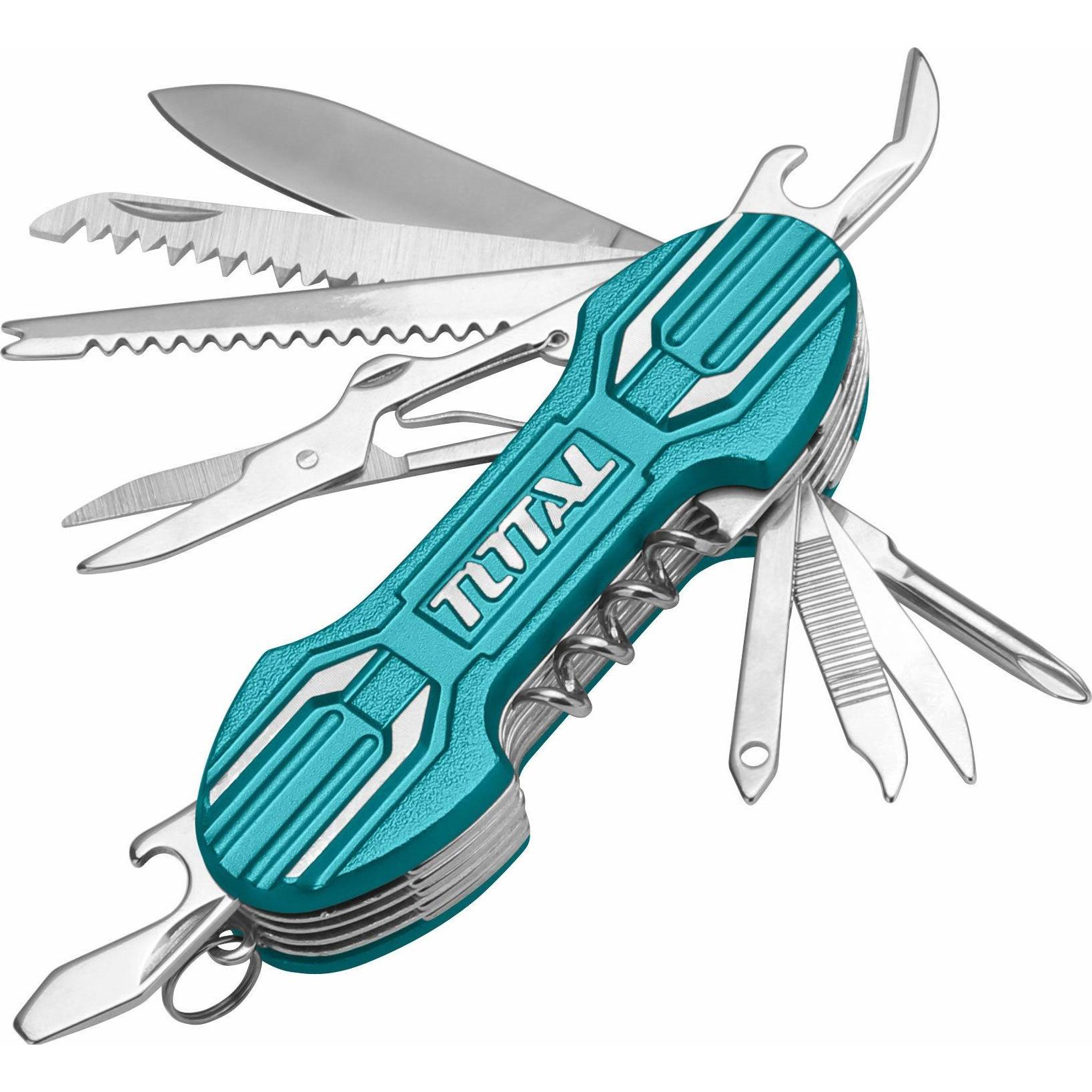 Thumbnail - Total, Taschenmesser, Taschen-Klappmesser, 15-teilig, Edelstahl, 95 mm