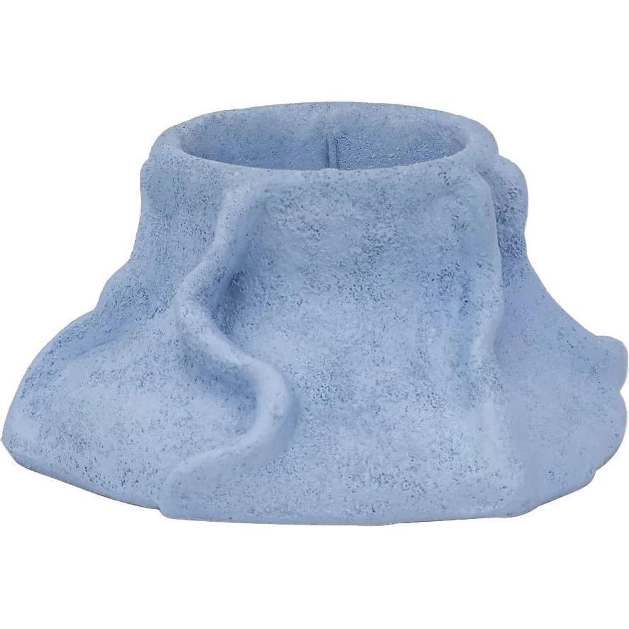 Mette Ditmer, Kerzenständer, ART PIECE lava candleholder - Light blue