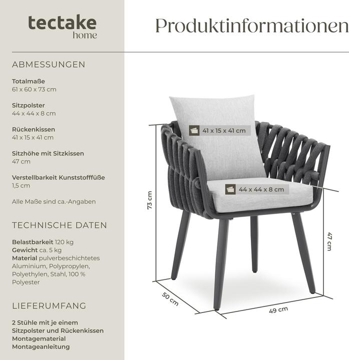 Actual product image tectake Lugano