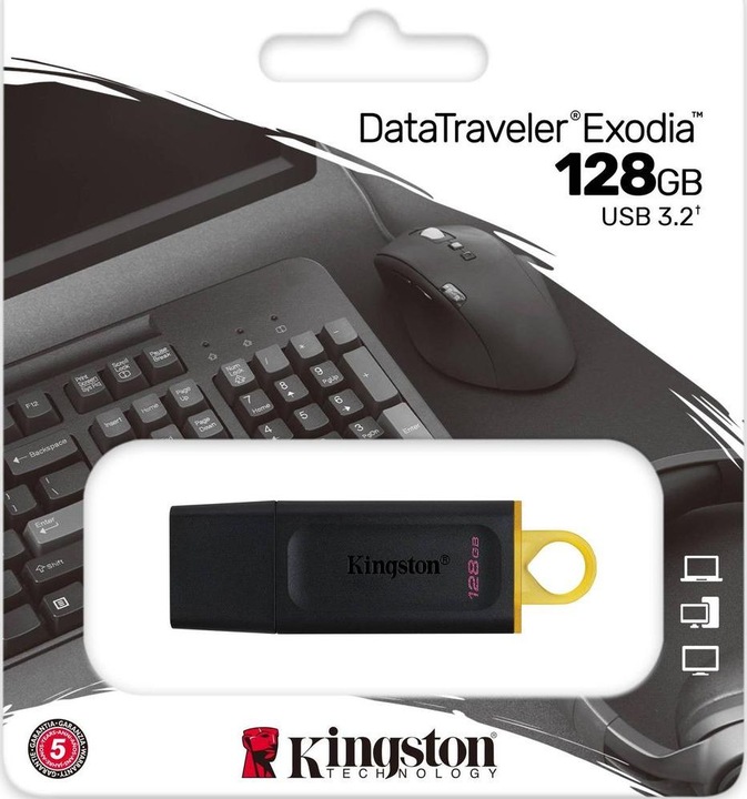 Image du produit Kingston DataTraveler Exodia (128 Go, USB-A, USB 3.2)