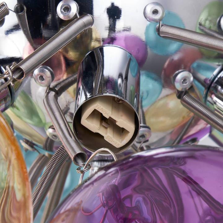 Actual product image Lucande Diborah ceiling light, colourful, Ø 50 cm (G9)