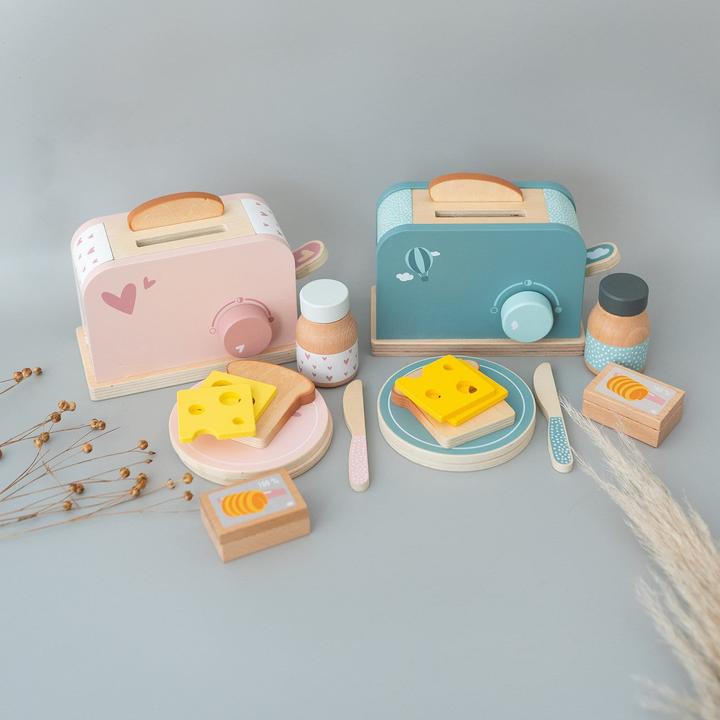 Produktbild Activity Board Küchenspielzeug, Toaster aus Holz, Spielküchengeschirr, Kinderzubehör, Kinderküche