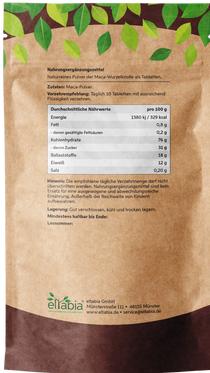 Image du produit Eltabia Maca en comprimés du Pérou | Qualité crudité premium (Cachets)