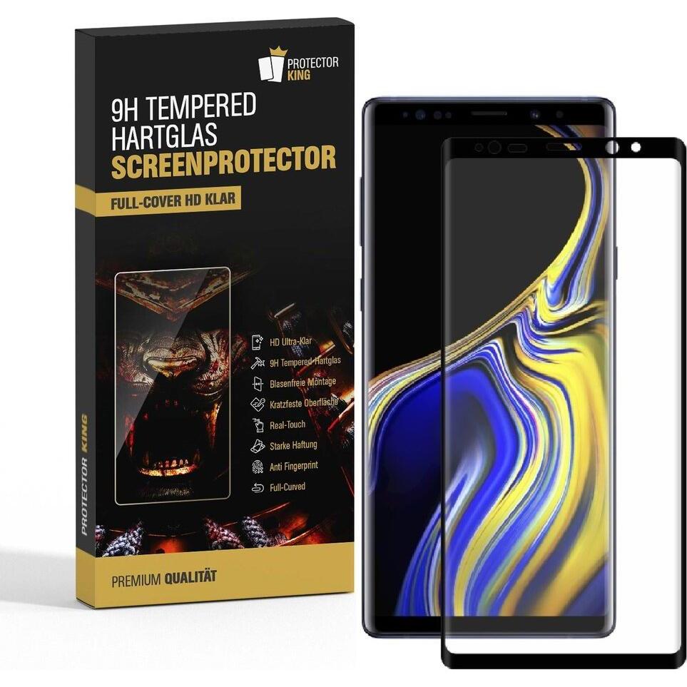 Protectorking 2x echtes Tempered 9H Panzerhartglas 3D KLAR (2 Stück, Samsung Galaxy Note 9), Smartphone Schutzfolie