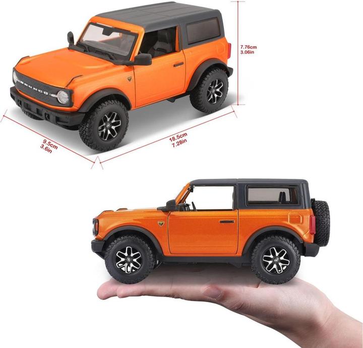Produktbild Maisto Ford Bronco Badlands 2021 1/24 orange