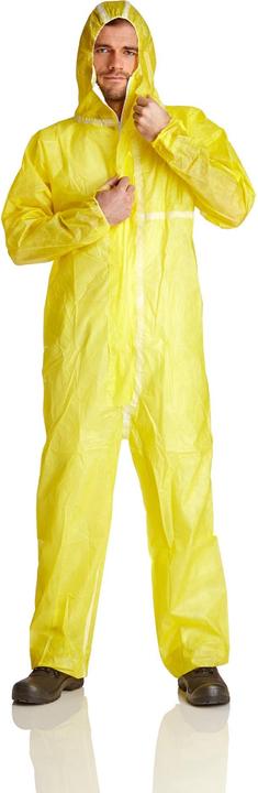 Produktbild Top Swede ProSafe®4 Overall mit abgeklebten Nähten, Kapuze gelb, CAT.III, Typ 4B, VE:25 Stück (3XL)
