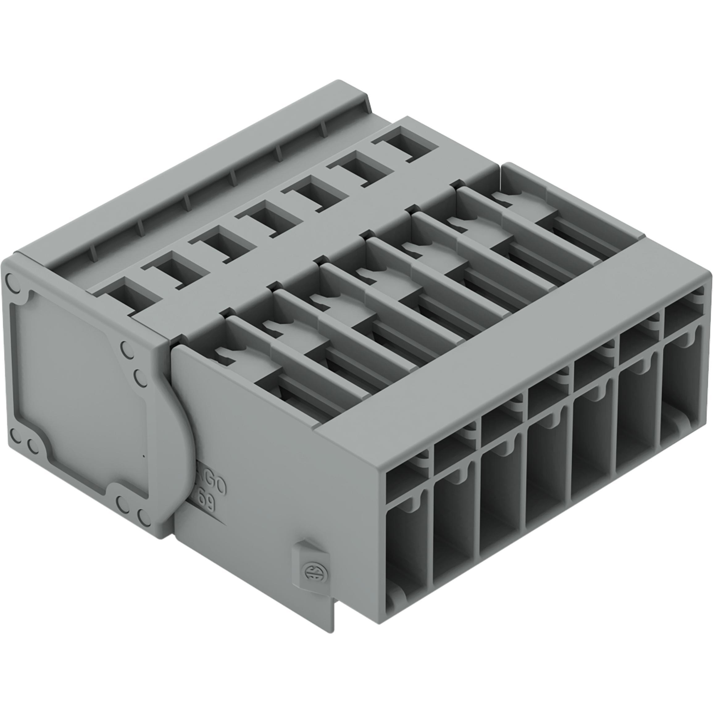 25x Wago 1-Leiter-Stiftleiste, Elektronikkabel + Stecker, Grau