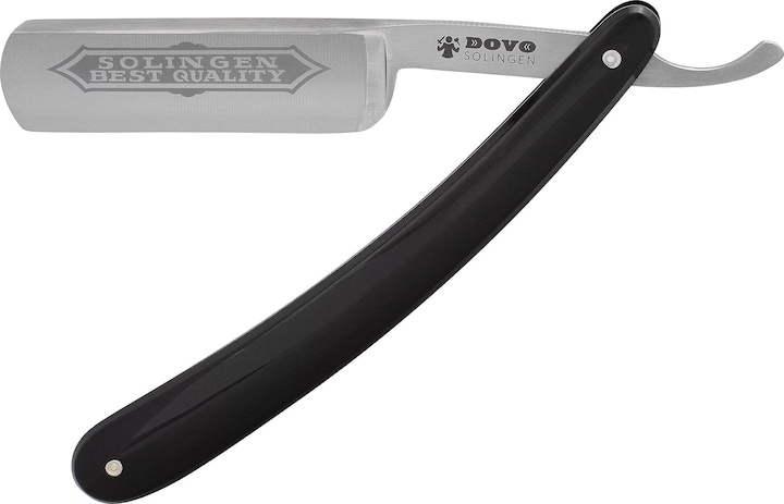 Actual product image Dovo Best Quality Straight Razor - Carbon Steel Straight Razor - 5/8 Inch - Round Head - Full Hollow