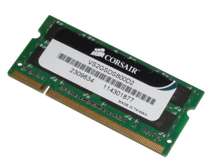 Produktbild Corsair ValueSelect (1 x 2GB, 800 MHz, DDR2-RAM, SO-DIMM)