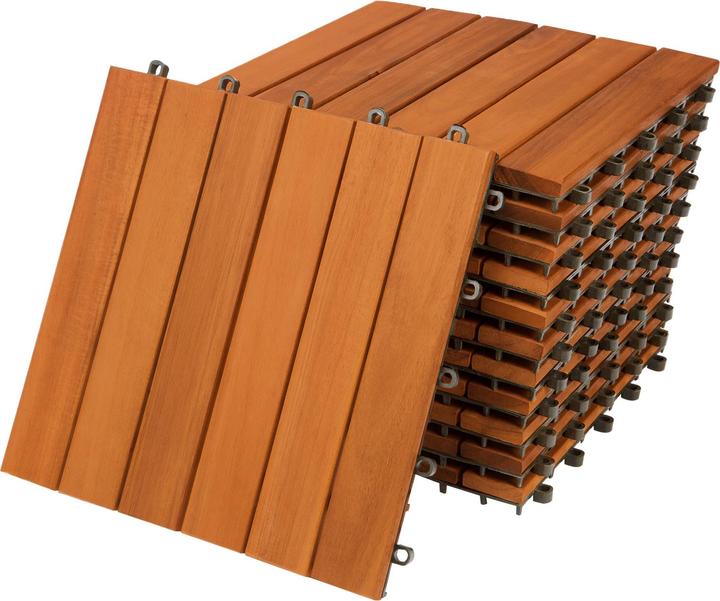 Immagine prodotto Deuba 11x piastrelle in legno (11 x, 30 x 30 cm)