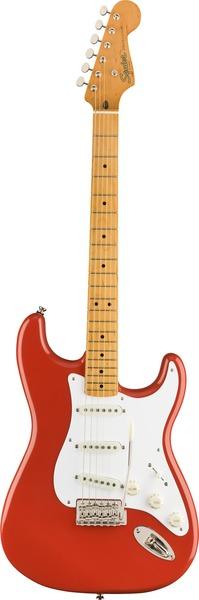 Image du produit Squier Classic Vibe 50s Stratocaster Fiesta Red MN (Guitare électrique, érable, Okoume, Ossature, OTAN, Acajou, Peuplier, Érable, Épicéa)