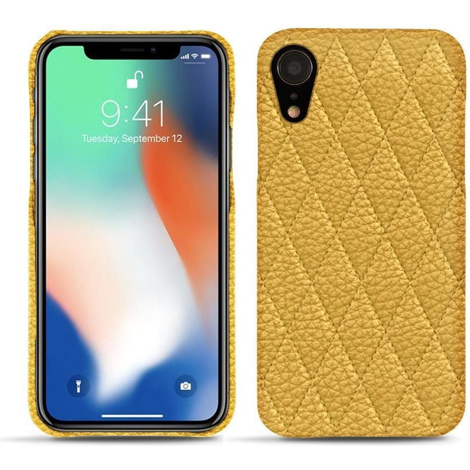 Noreve Lederschutzhülle (Apple iPhone XR), Smartphone Hülle, Orange