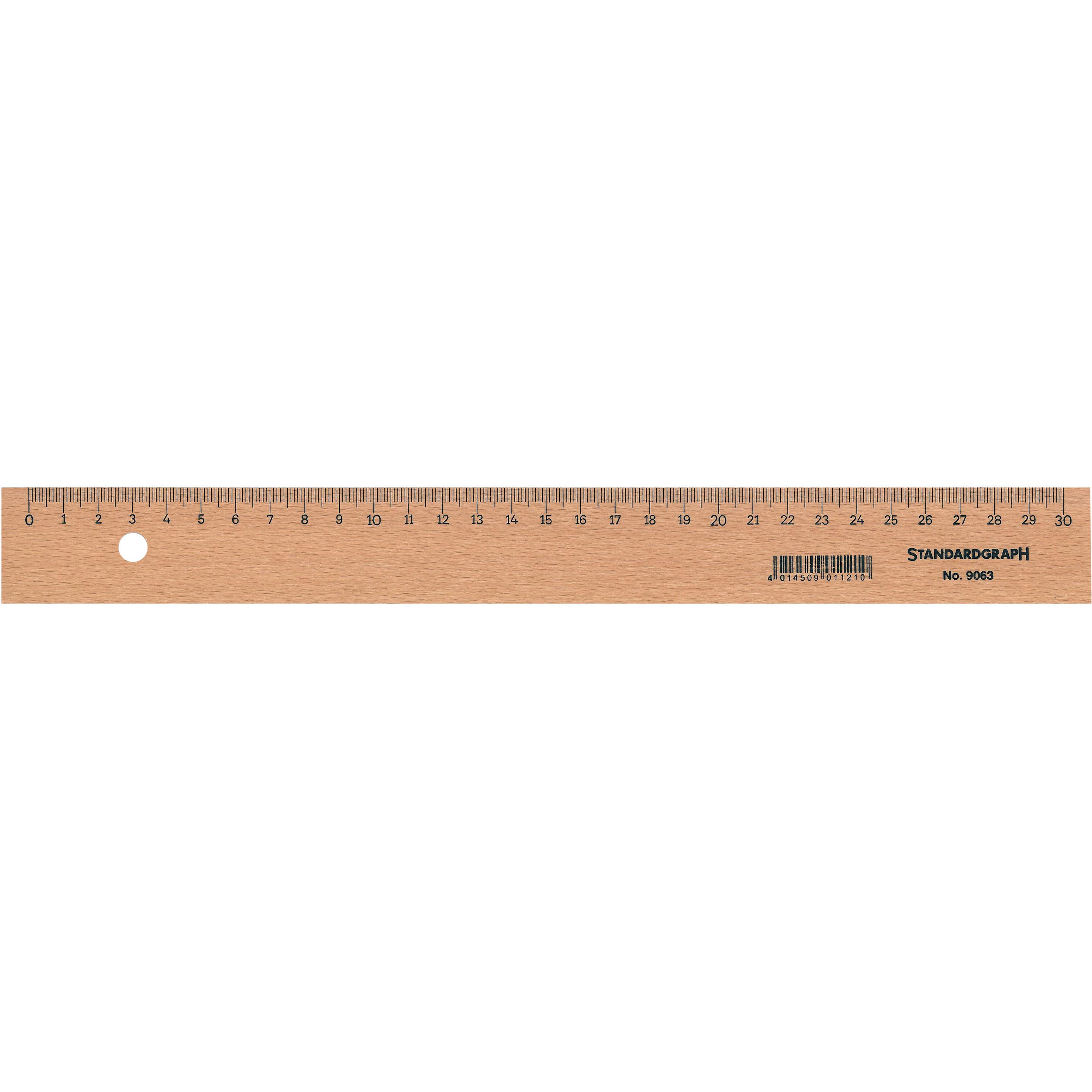 DUX, Righello, Scala Grafico standard (30 cm, Legno)