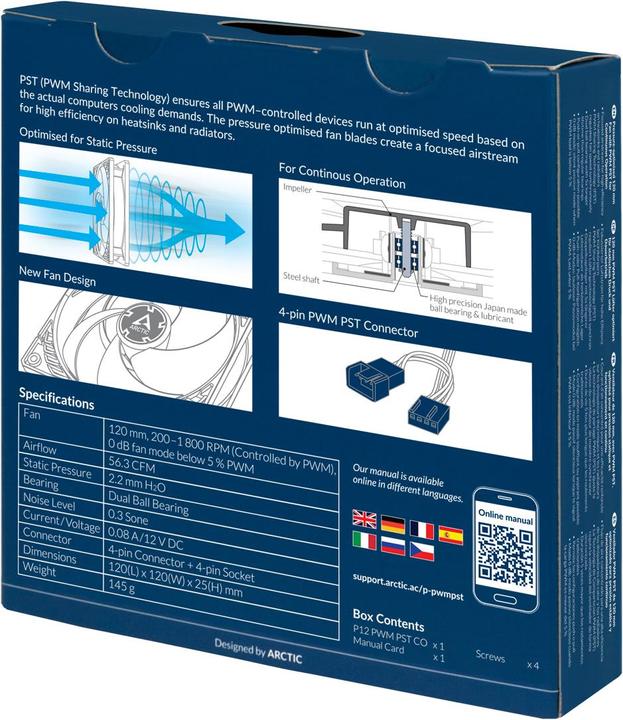 Immagine prodotto Arctic P12 PWM PST CO (120 mm, 1 x)