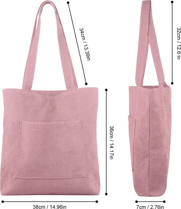 Produktbild Only-Bags.Store Kordeltasche Umhängetasche mit Reissverschluss, Umhängetaschen Handtasche Shopper Tasche