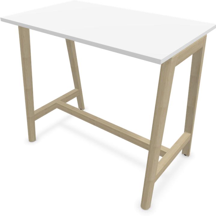 Ash natural light grey stained, White