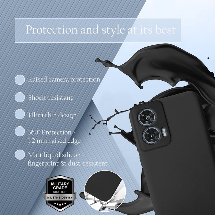 Immagine prodotto Cadorabo Custodia per Motorola Moto Edge 50 Fusion TPU Liquid Silicone Case (Motorola Edge 50)