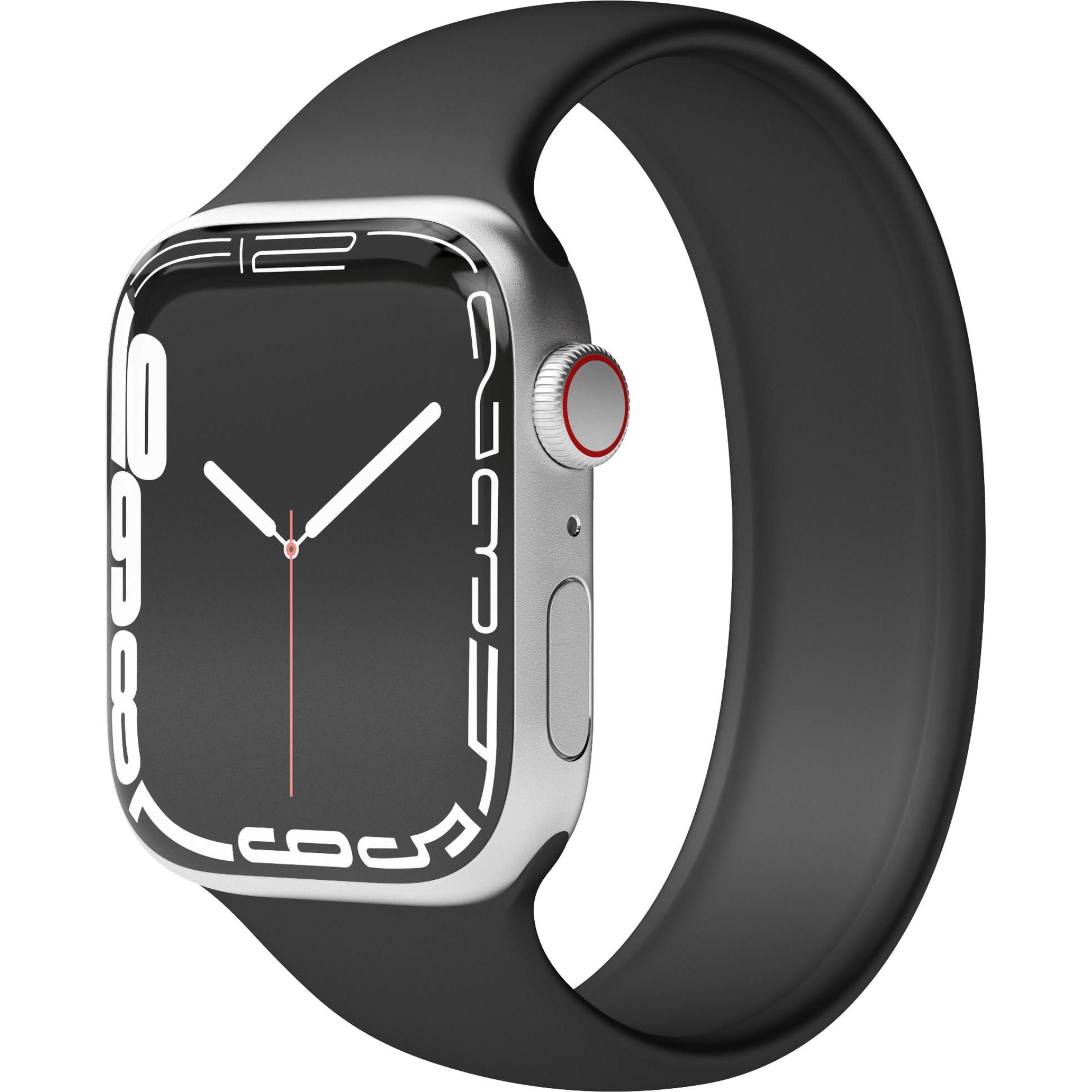Thumbnail - Vonmählen Solo Loop Case 1 Band S Black 38/40/41mm (38 mm, 40 mm, 41 mm, Silikon), Uhrenarmband, Schwarz