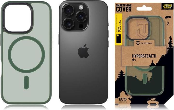 Produktbild Tactical MagForce Hyperstealth Cover for iPhone 16 Pro Forest Green (Apple iPhone 16 Pro)