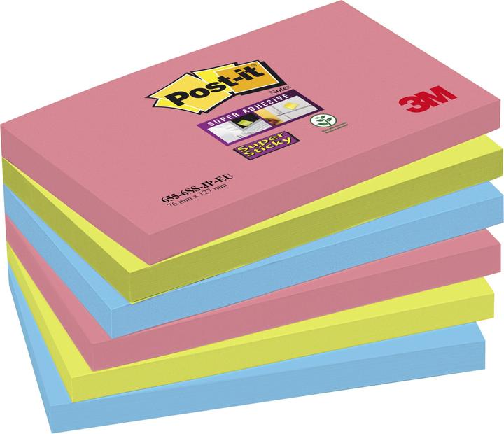 Actual product image Post-it Super Sticky Bora Bora (127 x 76 mm)