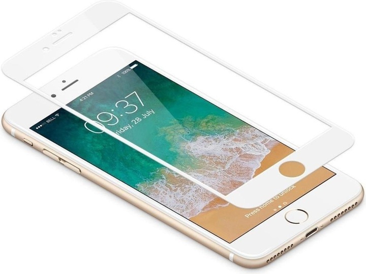 Produktbild Screenguard Apple iPhone 7 Plus Full Screen Panzerglas Schutzfolie 2.5D 9H (Apple iPhone 7 Plus)