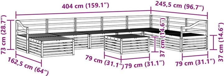 Produktbild vidaXL Outdoor-Sofa
