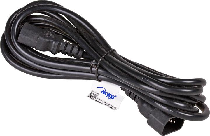 Actual product image Akyga AK-PC-07A power cable C13 coupler C14 coupler (3 m)