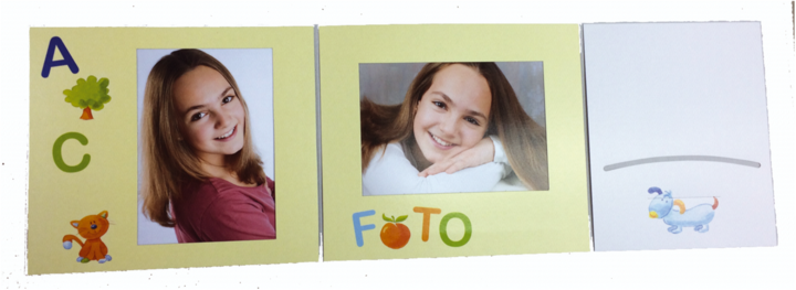 Actual product image Daiber 1x25 ABC 13x18 children portrait folders (13 x 18 cm, 25 x)