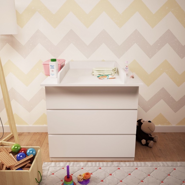 Actual product image Polini kids Changing unit for chest of drawers MALM IKEA