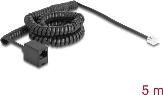Immagine prodotto Delock Cavo telefonico / cavo a spirale da spina RJ11 a presa RJ45