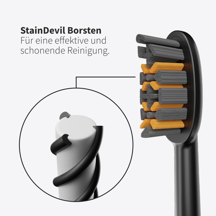 Image du produit Zahnheld Tête de brosse Pro X-Clean 3x Noir (3 x)