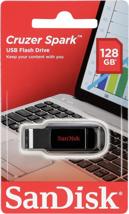Immagine prodotto SANDISK Cruzer Spark 128GB USB 2.0 USB 2.0 (128 GB, USB-A)
