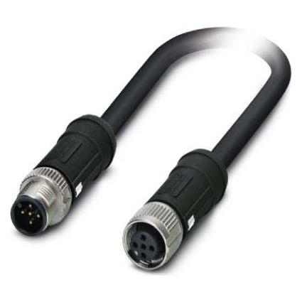 Phoenix Contact SAC-5P-MS/ 5.0-28R/F, Kabels + Stekkers, Zwart
