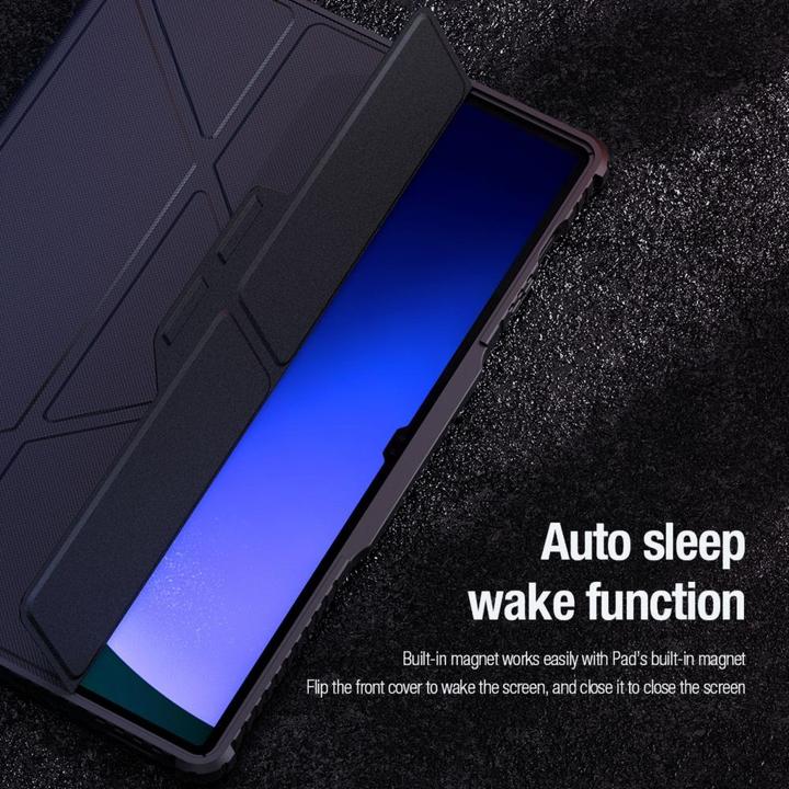 Produktbild Nillkin Bumper Leather Case Pro Hülle für Samsung Galaxy Tab S9 Ultra – Schwarz (Samsung Galaxy Tab S10 Ultra)