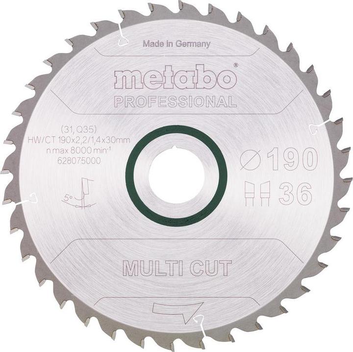 Produktbild Metabo KreissägeblattHW/CT90x30x22/4