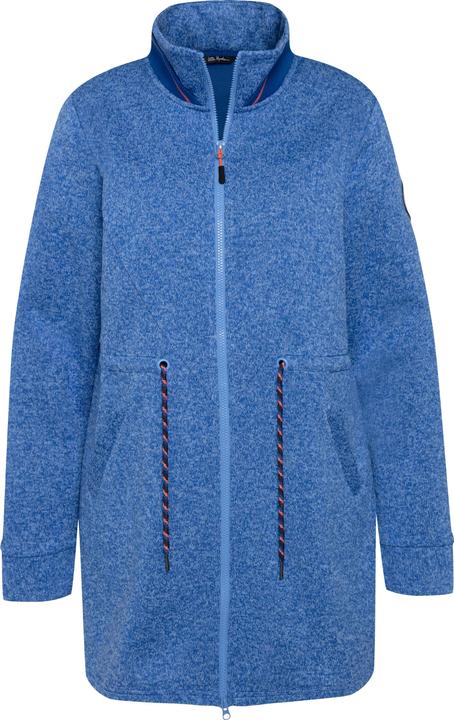 Produktbild Ulla Popken Long-Strickjacke, Tunnelzug, Stehkragen, 2-Wege-Zipper (46, 48)