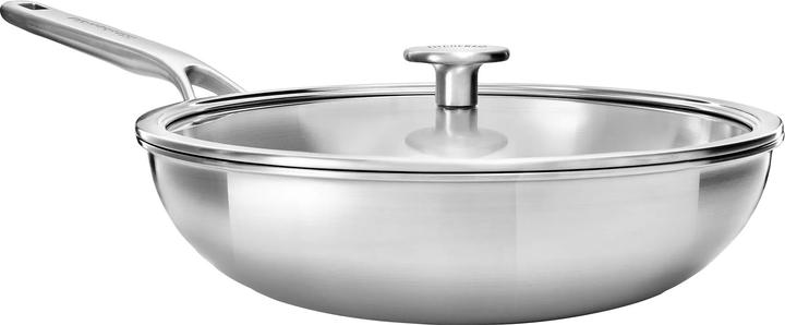 Produktbild KitchenAid 3PLY Cvd Wok 28cm / 3.57L Uncoated (28 cm, Edelstahl)